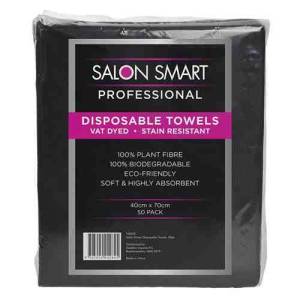 Salon Smart Disposable Towels Black 50pk