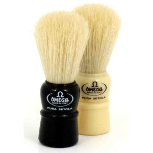 Omega Travel Shave Brush 100% Boar Bristle