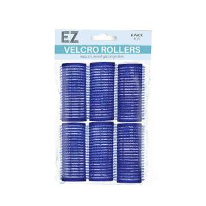 EZ Velcro Rollers 25mm Blue 6pk