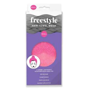 Freestyle Hair Towel Wrap - Pink (small)