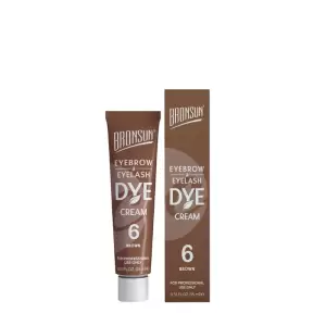 Bronsun Eyebrow & Eyelash Cream Dye #6 Brown 15ml